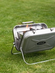 Outback Silver Portable Stainless Steel Charcoal BBQ - Image 1 of 9
