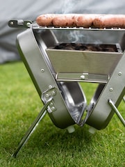 Outback Silver Portable Stainless Steel Charcoal BBQ - Image 4 of 9