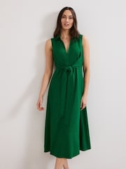 Phase Eight Green Becky Tie Dress - Image 3 of 7