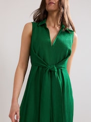 Phase Eight Green Becky Tie Dress - Image 4 of 7