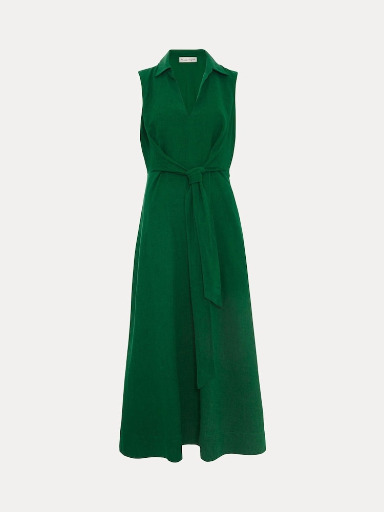 Phase Eight Green Becky Tie Dress - Image 6 of 6