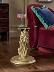 Gold Willamina Whippet Dog Side Table - Image 1 of 3