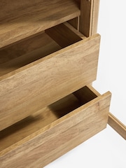 Mid Natural Arches Glazed Mango Effect Cabinet - Image 9 of 9