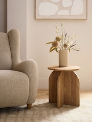 Natural Arches Mango Wood Effect Side Table - Image 1 of 5