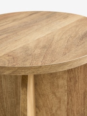 Natural Arches Mango Wood Effect Side Table - Image 4 of 5