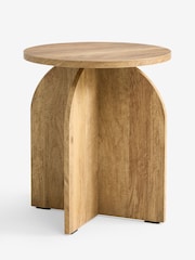 Natural Arches Mango Wood Effect Side Table - Image 5 of 5