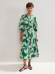 Phase Eight Green 100% Cotton Louisa Dress - Image 1 of 7