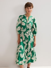 Phase Eight Green 100% Cotton Louisa Dress - Image 3 of 7