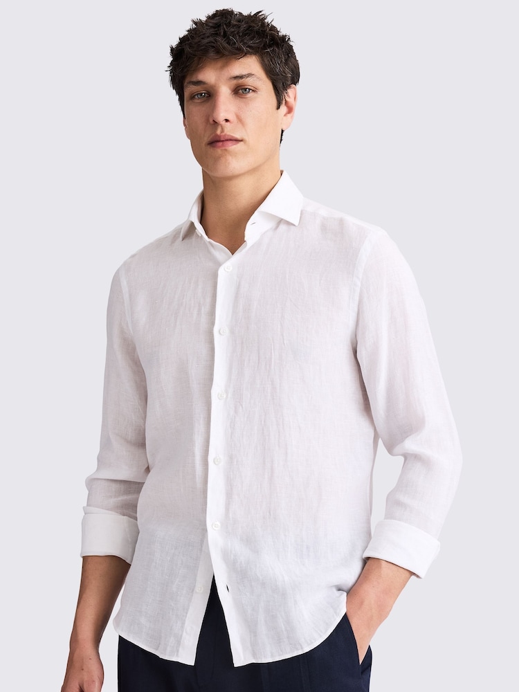 Tailored Fit 100% Linen Shirt - Image 1 of 5