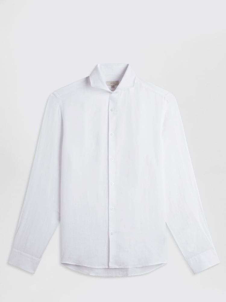 Tailored Fit 100% Linen Shirt - Image 5 of 5
