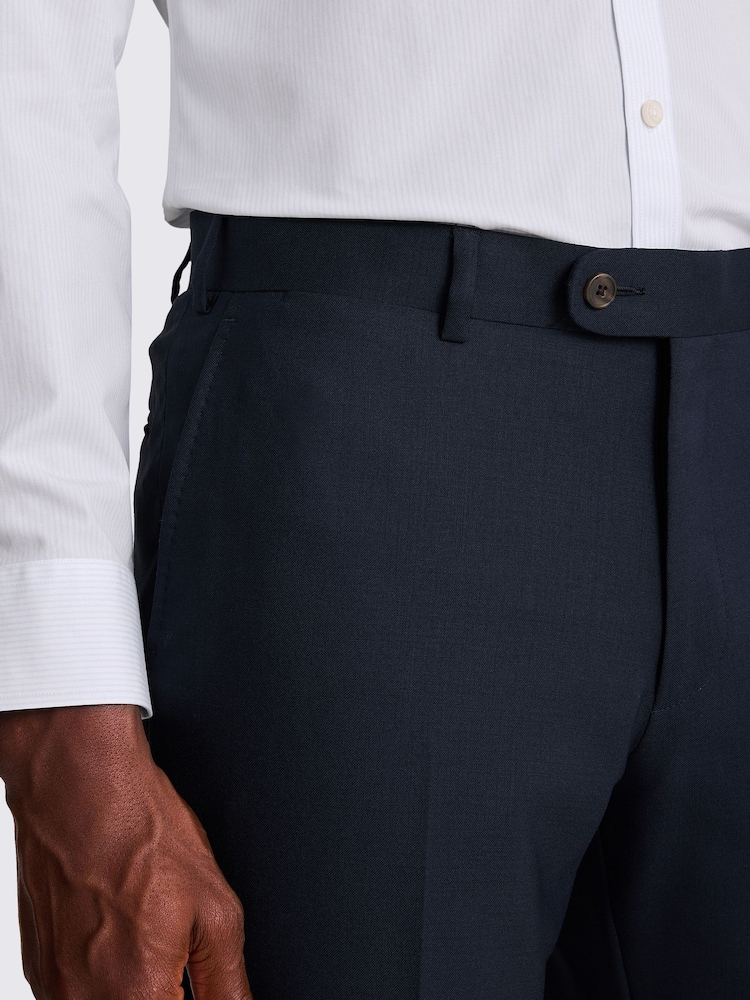 MOSS Blue Italian Tailored Fit Trousers - Image 3 of 3