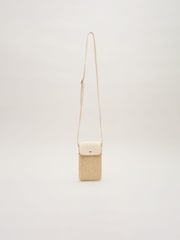 Phase Eight Natural Textured Phone Bag - Image 1 of 7