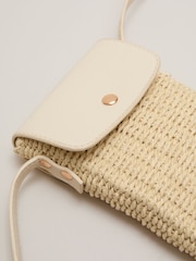 Phase Eight Natural Textured Phone Bag - Image 5 of 7