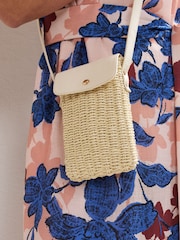 Phase Eight Natural Textured Phone Bag - Image 7 of 7