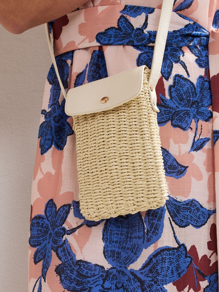 Phase Eight Natural Textured Phone Bag - Image 7 of 7