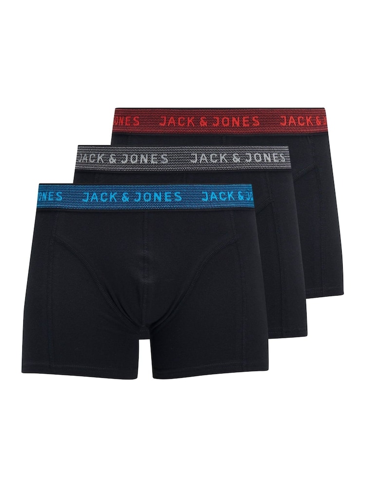 JACK & JONES Junior Grey Boxers 3 Pack - Image 1 of 1 JACK & JONES Junior Grey Boxers 3 Pack - Image 1 of 1