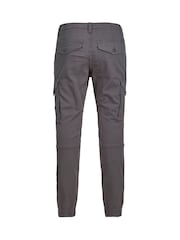 JACK & JONES Junior Grey Cargo Trousers - Image 7 of 7