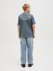 JACK & JONES Junior Short Sleeve Back Print 100% Cotton T-Shirt - Image 3 of 5
