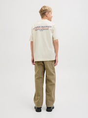 JACK & JONES Junior Short Sleeve Back Print 100% Cotton T-Shirt - Image 3 of 5