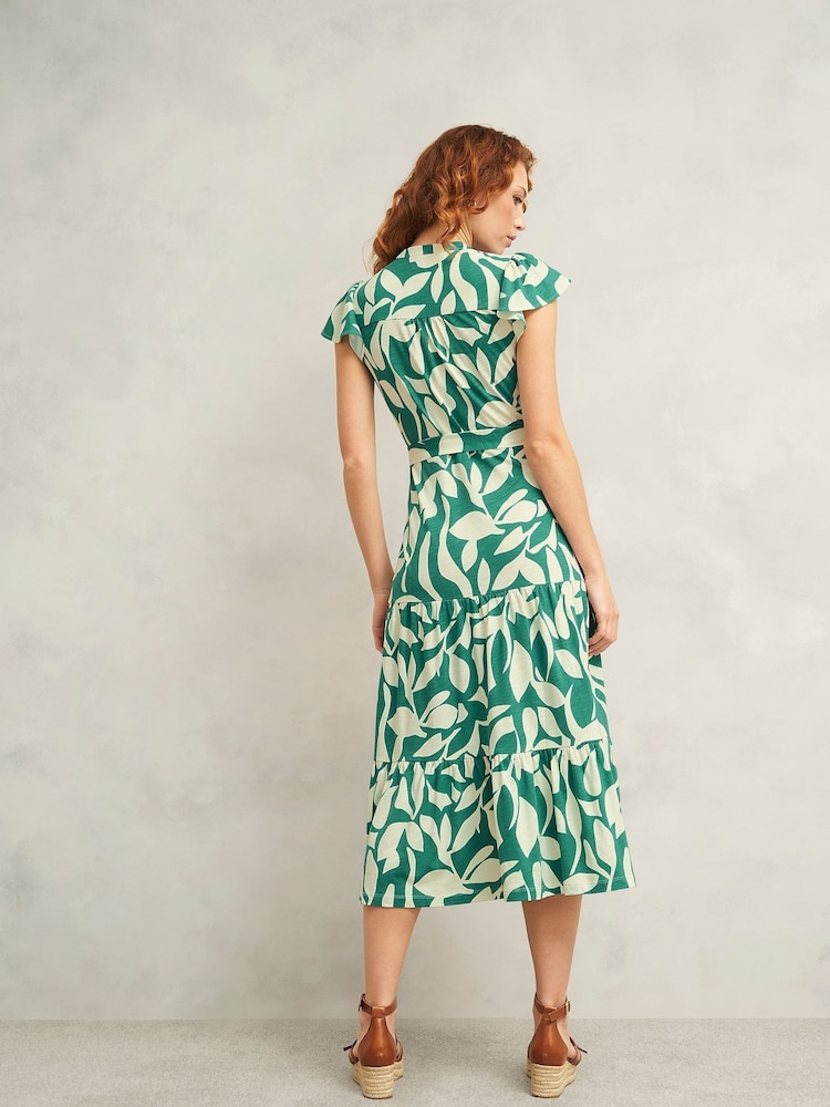 Hobbs Green Nadine Jersey Dress - Image 2 of 4
