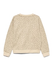 VERO MODA Printed Long Sleeved Cream T-Shirt - Imagen 5 de 5
