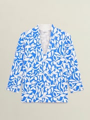Hobbs Blue Aimee Printed Top - Image 4 of 4