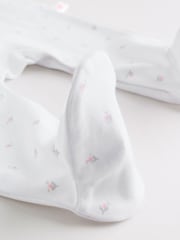 White/Pink Collar - Pack de 3 pijamas tipo pelele para bebé - Imagen 13 de 16