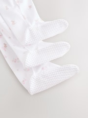 White/Pink Collar - Pack de 3 pijamas tipo pelele para bebé - Imagen 16 de 16