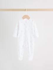 White/Pink Collar - Pack de 3 pijamas tipo pelele para bebé - Imagen 3 de 16