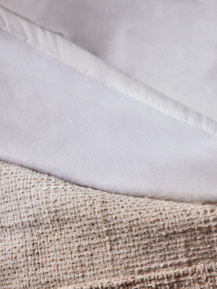 Natural Textured Chenille Super Thermal Eyelet Curtains - Image 6 of 6 Natural Textured Chenille Super Thermal Eyelet Curtains - Image 6 of 6