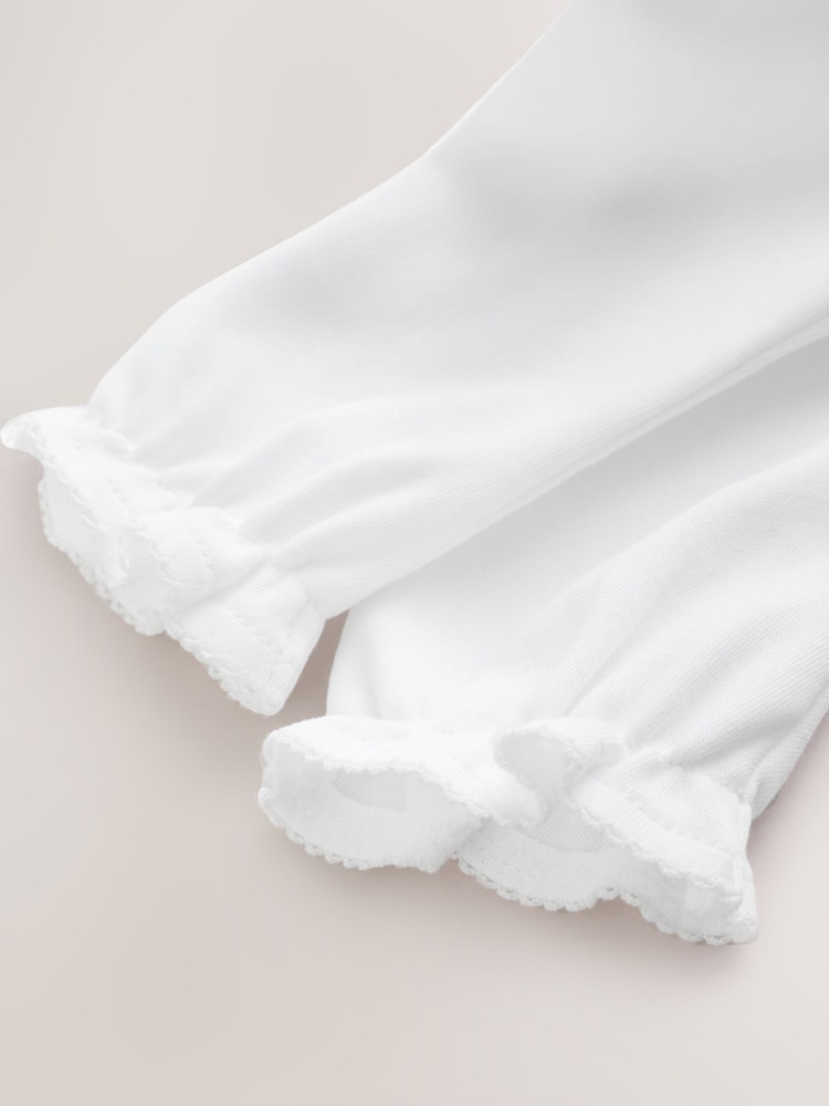 White Occasion Baby Sleepsuit (0-2yrs) - Image 7 of 7