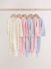 Multi Pastel Character - Peleles de bebé con cremallera bidireccional (0-2 años) - Imagen 1 de 15