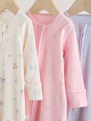 Více pastelové Character - Two Way Zip Baby Sleepsuit (0mths-3yrs) - Obrázek 9 z 13