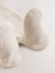 Neutral Smart Bow Tie Baby Sleepsuit (0mths-2yrs) - Image 9 of 11