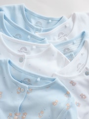 Blue 7 Pack Baby Bear Sleepsuit (0-2yrs) - Image 12 of 18