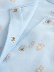 Blue 7 Pack Baby Bear Sleepsuit (0-2yrs) - Image 14 of 18