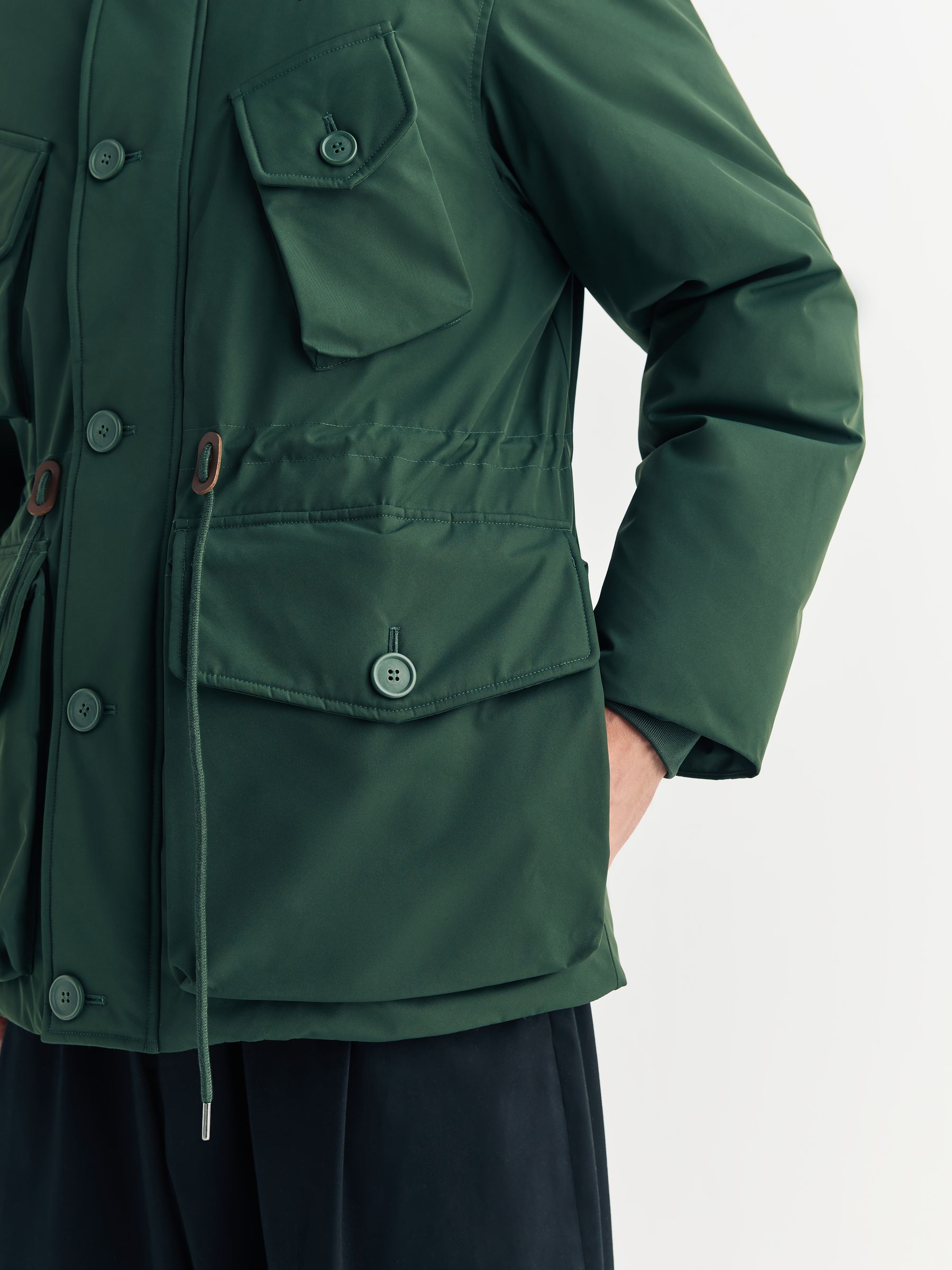 Buy Fred Perry Green Patch Pocket Puffer Jacket from Next USA