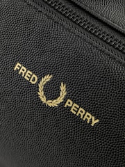 Fred Perry Scotchgrain Leather Wash Black Bag - Image 4 of 5