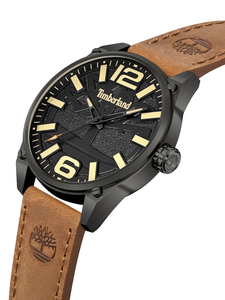 Timberland Ripley Z Leather Strap Gun 3ATM Brown Watch - Image 2 of 4 Timberland Ripley Z Leather Strap Gun 3ATM Brown Watch - Image 2 of 4
