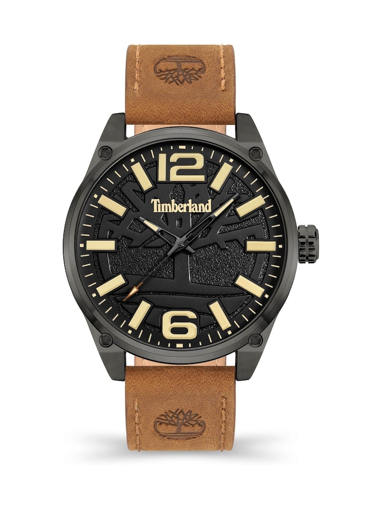 Timberland Ripley Z Leather Strap Gun 3ATM Brown Watch - Image 4 of 4