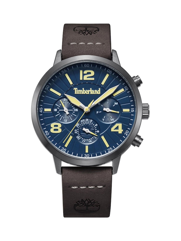 Timberland Louden Gun Mutli Dial Leather Strap 3ATM Brown Watch - Image 4 of 4