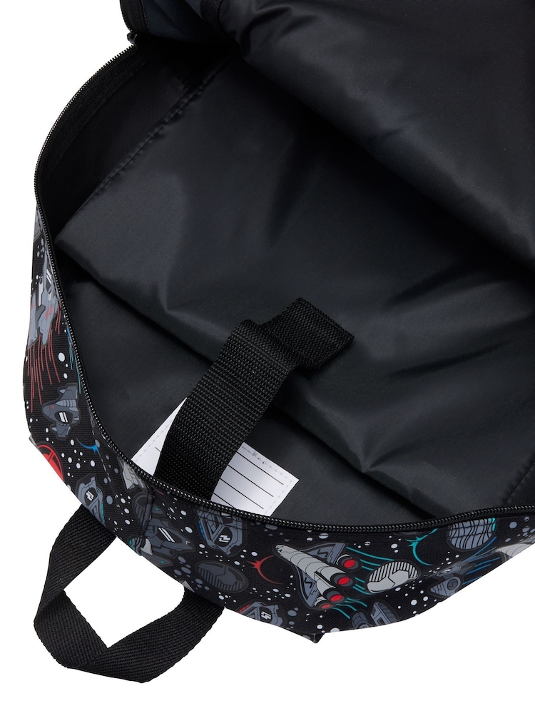 Smiggle Black Eclipse Classic Attach Backpack - Image 3 of 6