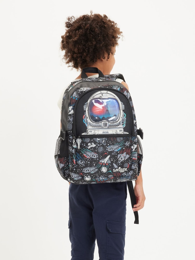 Smiggle Black Eclipse Classic Attach Backpack - Image 5 of 6