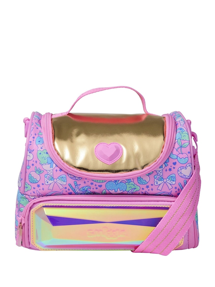 Smiggle Pink Large Radiant Double Lunchbox With Strap - Image 1 of 2