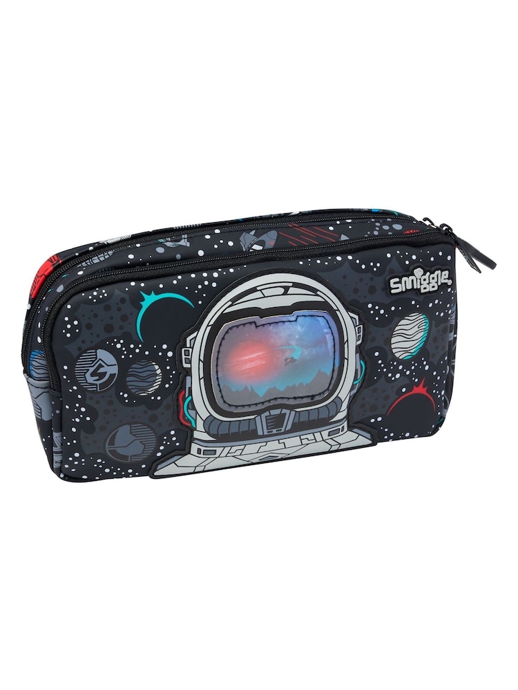 Smiggle Black Eclipse Pocket Character Pencil Case - Image 1 of 4