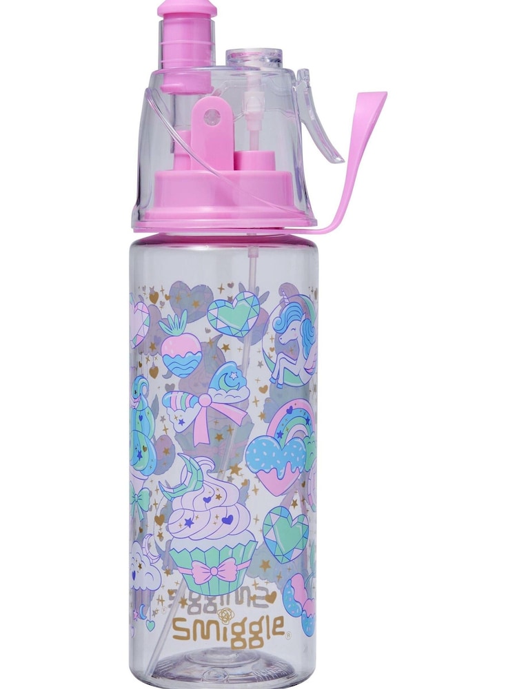 Smiggle Radiant Spritz Plastic Drink Bottle 560ml - Imagen 1 de 1 Smiggle Radiant Spritz Plastic Drink Bottle 560ml - Imagen 1 de 1