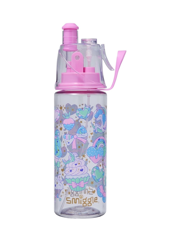 Smiggle Pink Radiant Spritz Plastic Drink Bottle 560ml - Image 1 of 1