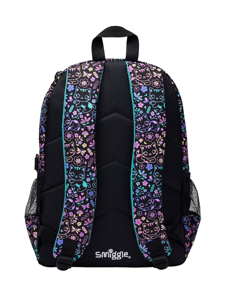 Smiggle Black Eclipse Classic Attach Backpack - Image 2 of 5