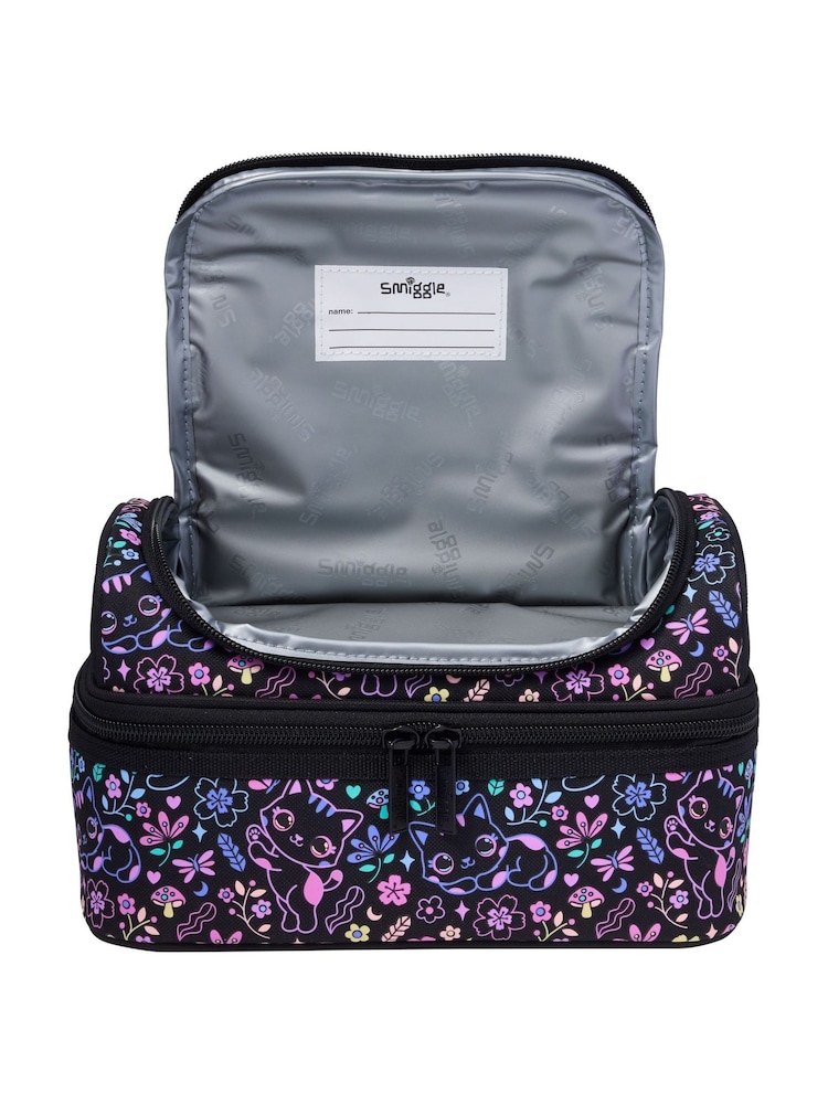 Smiggle Black Eclipse Double Decker Lunchbox - Image 2 of 5