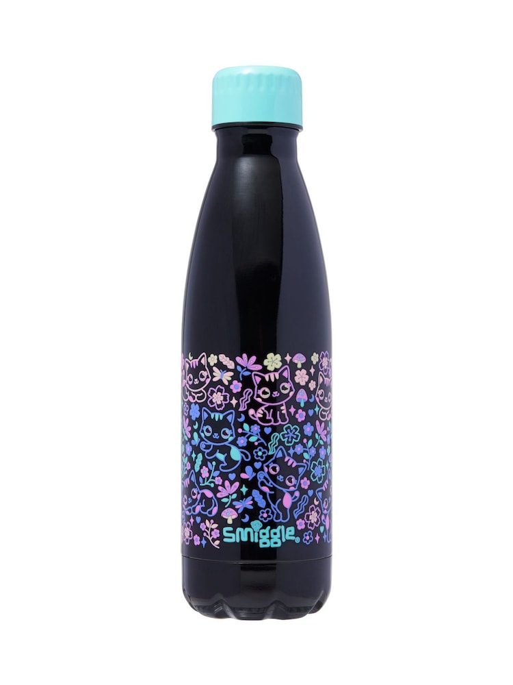 Smiggle Black Eclipse Wonder Insulated Stainless Steel Drink Bottle 480ml - Image 1 of 1